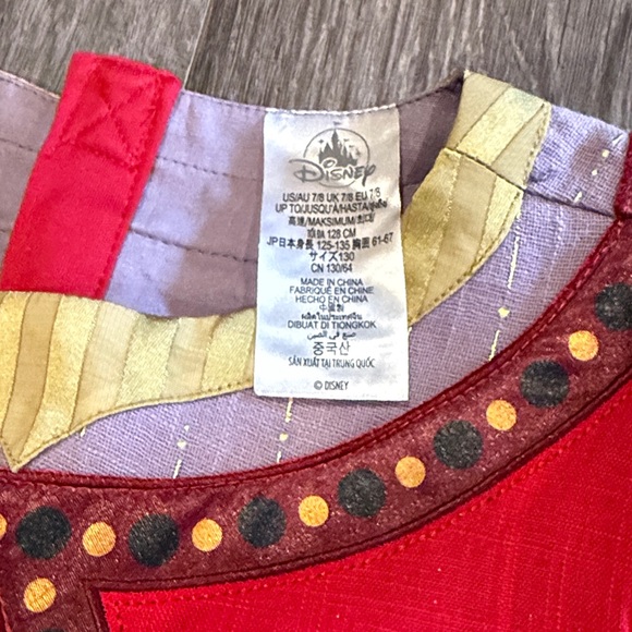 ❤️Disney Parks Wish Dahlia Pink and Red Costume Dress size 7/8 - Picture 2 of 7